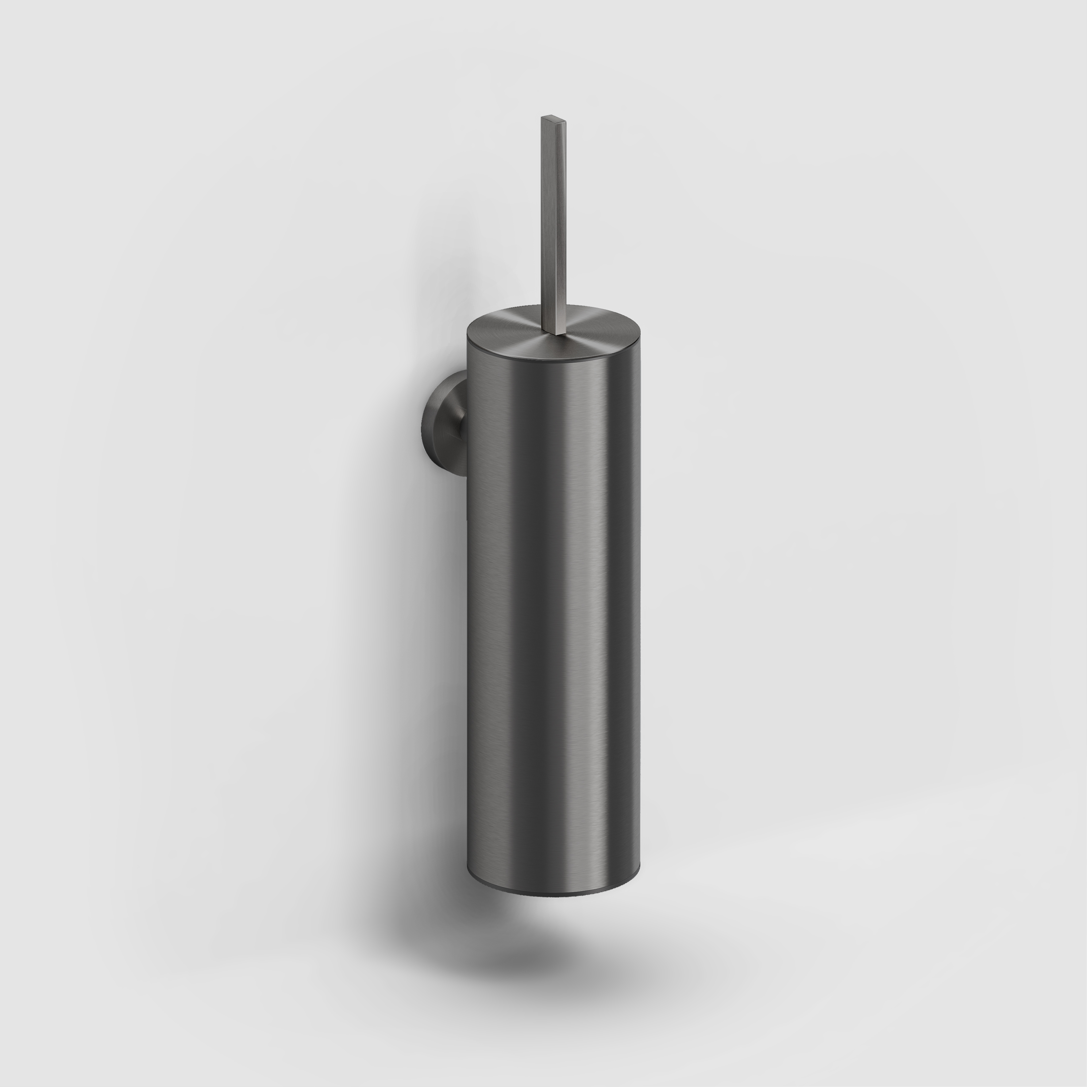 Clou Flat toiletborstelgarnituur wandmodel, gunmetal geborsteld PVD CL/09.02041.84